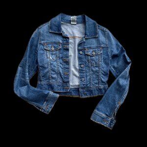 Easy Money Cropped Denim Jacket